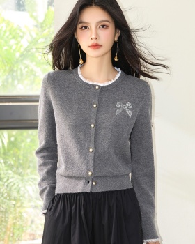 Bow cardigan Korean style sweater for women