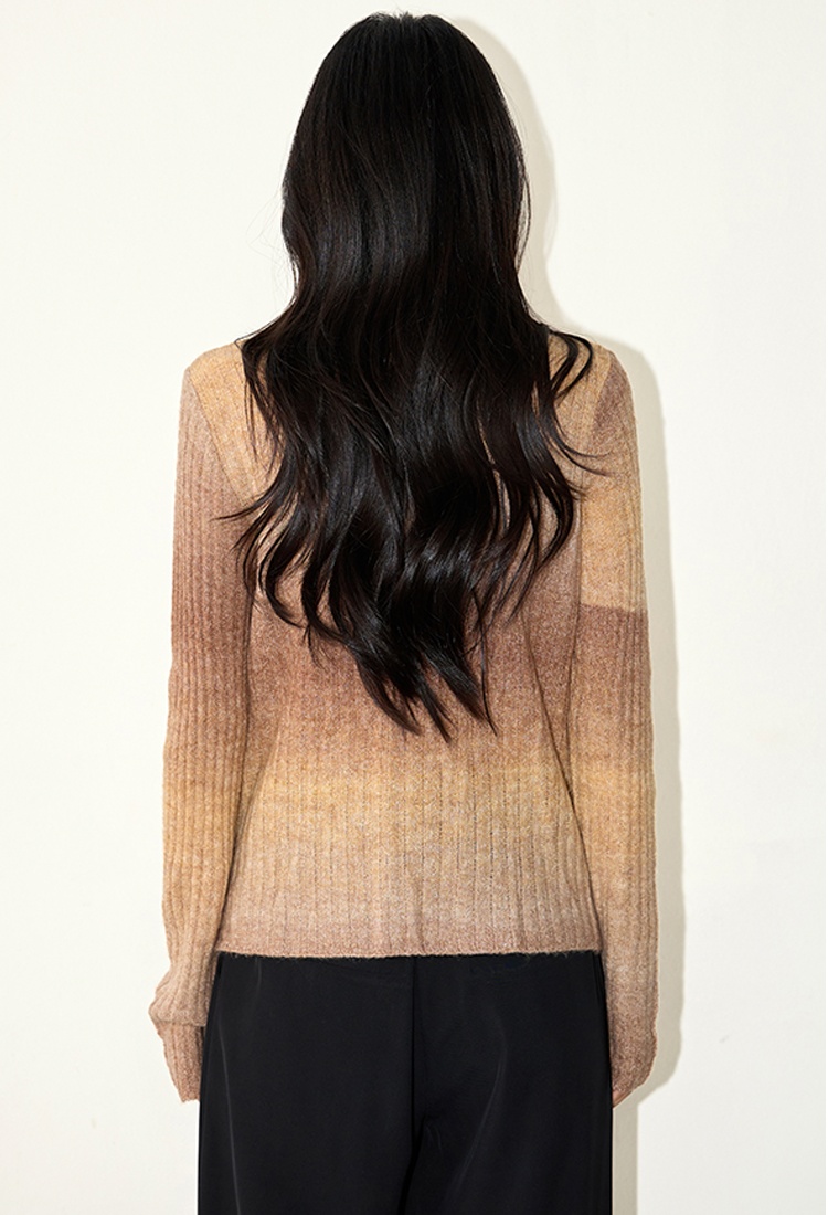 Pseudo-two sweater knitted tops for women