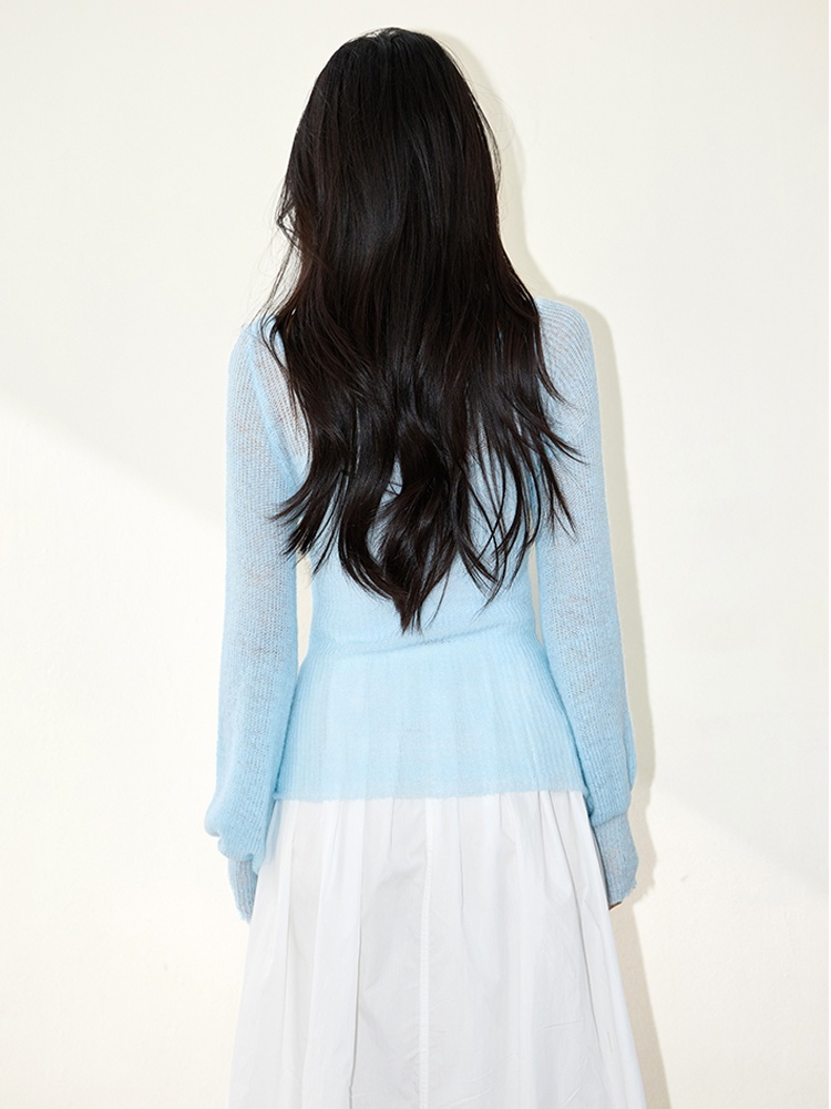 Autumn colors bottoming sweater knitted wool tops