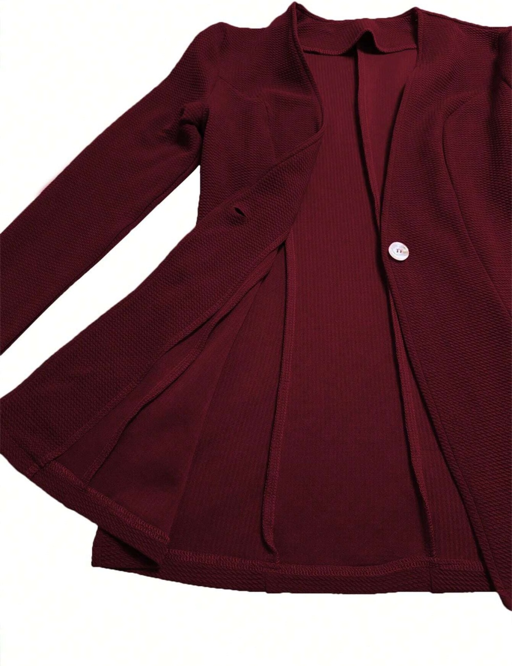 V-neck fashion Casual business suit buckle long sleeve coat