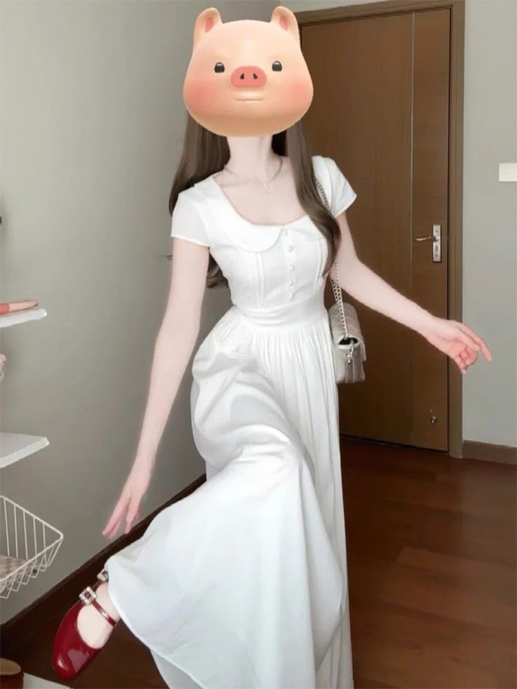 Temperament summer dress France style long dress