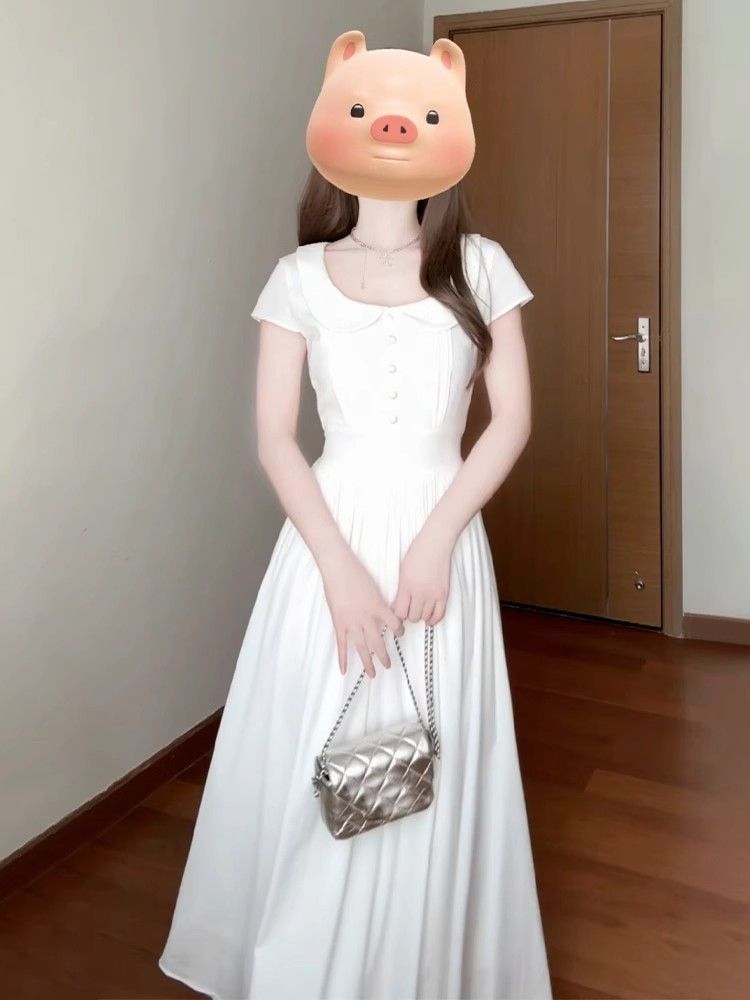 Temperament summer dress France style long dress
