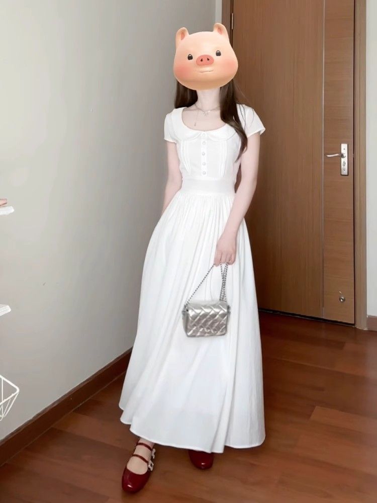 Temperament summer dress France style long dress