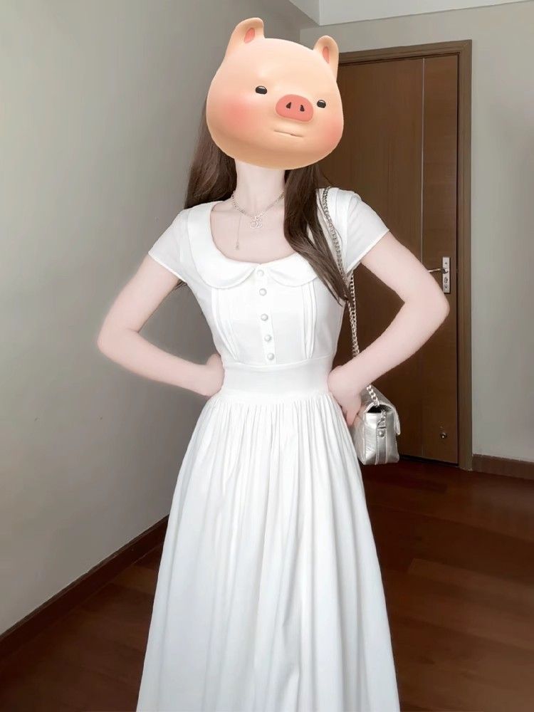 Temperament summer dress France style long dress