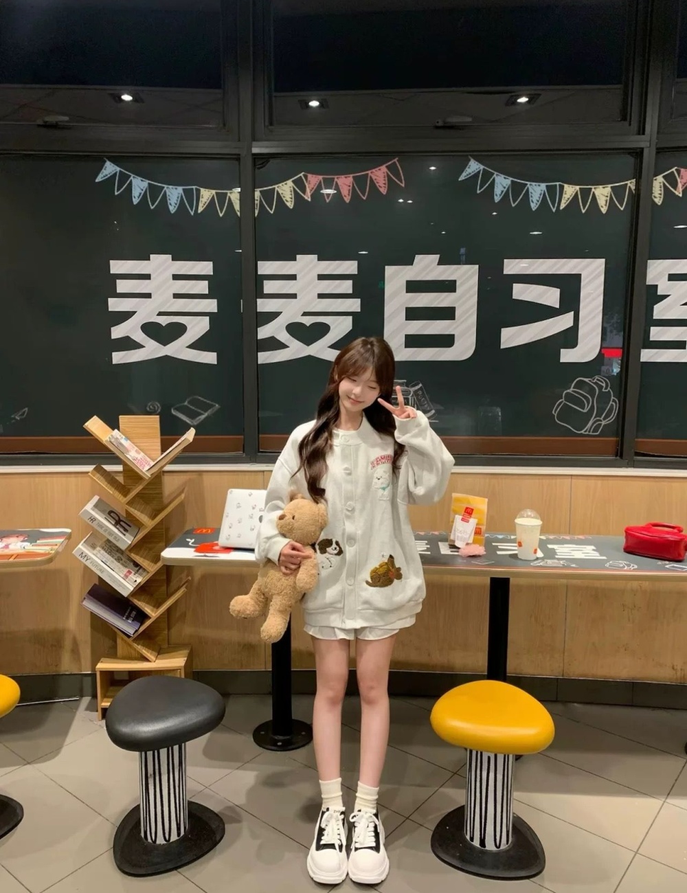 Cartoon spring and autumn towel Japanese style coat