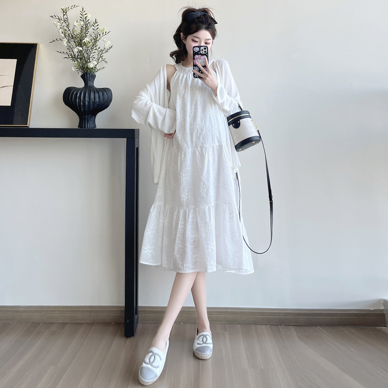Halter France style spring and summer sling dress
