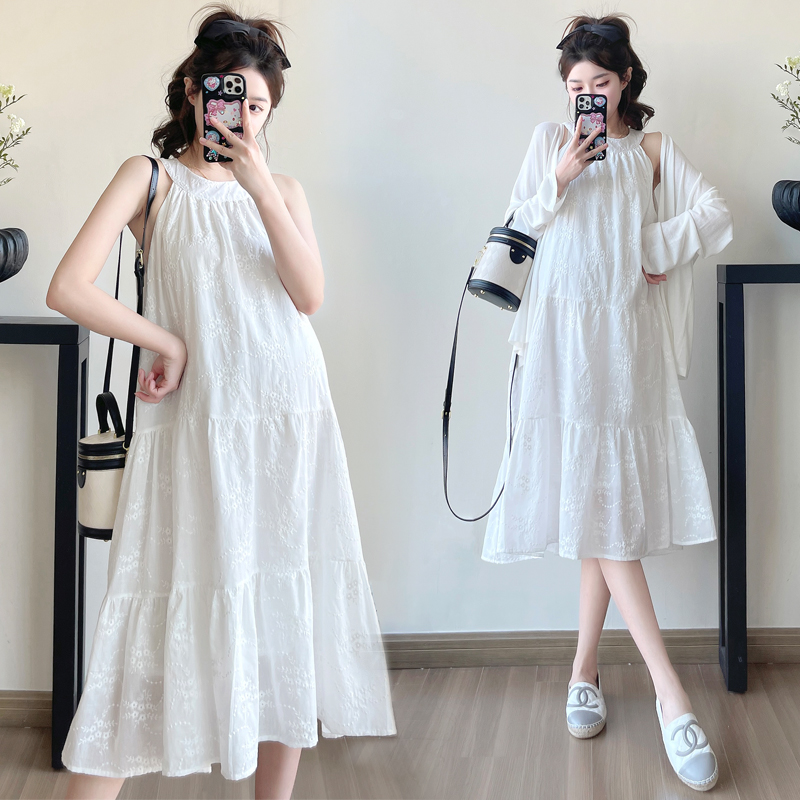 Halter France style spring and summer sling dress