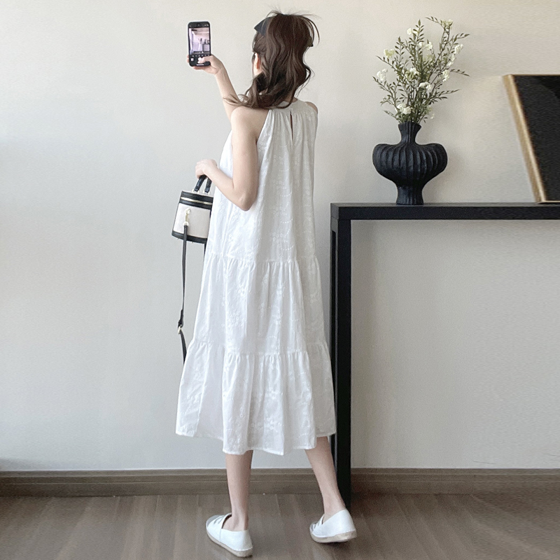Halter France style spring and summer sling dress