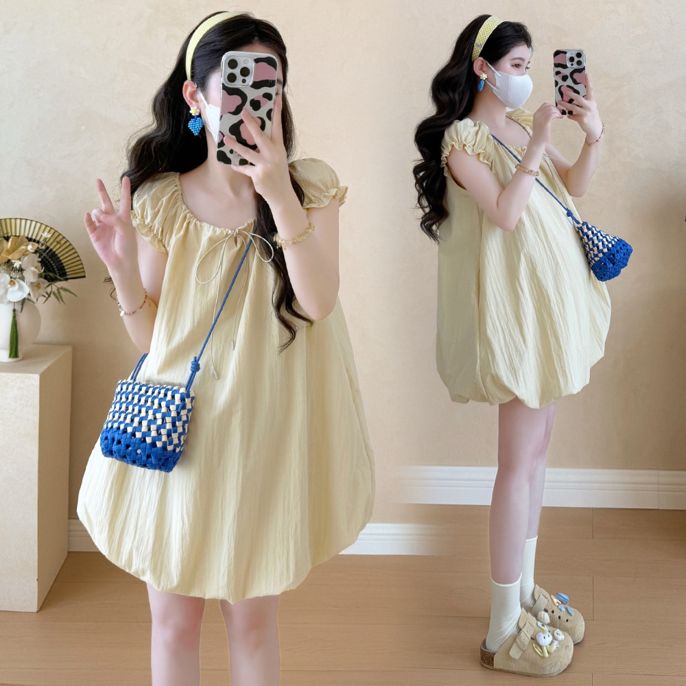 Temperament sweet France style dress summer bud A-line T-back