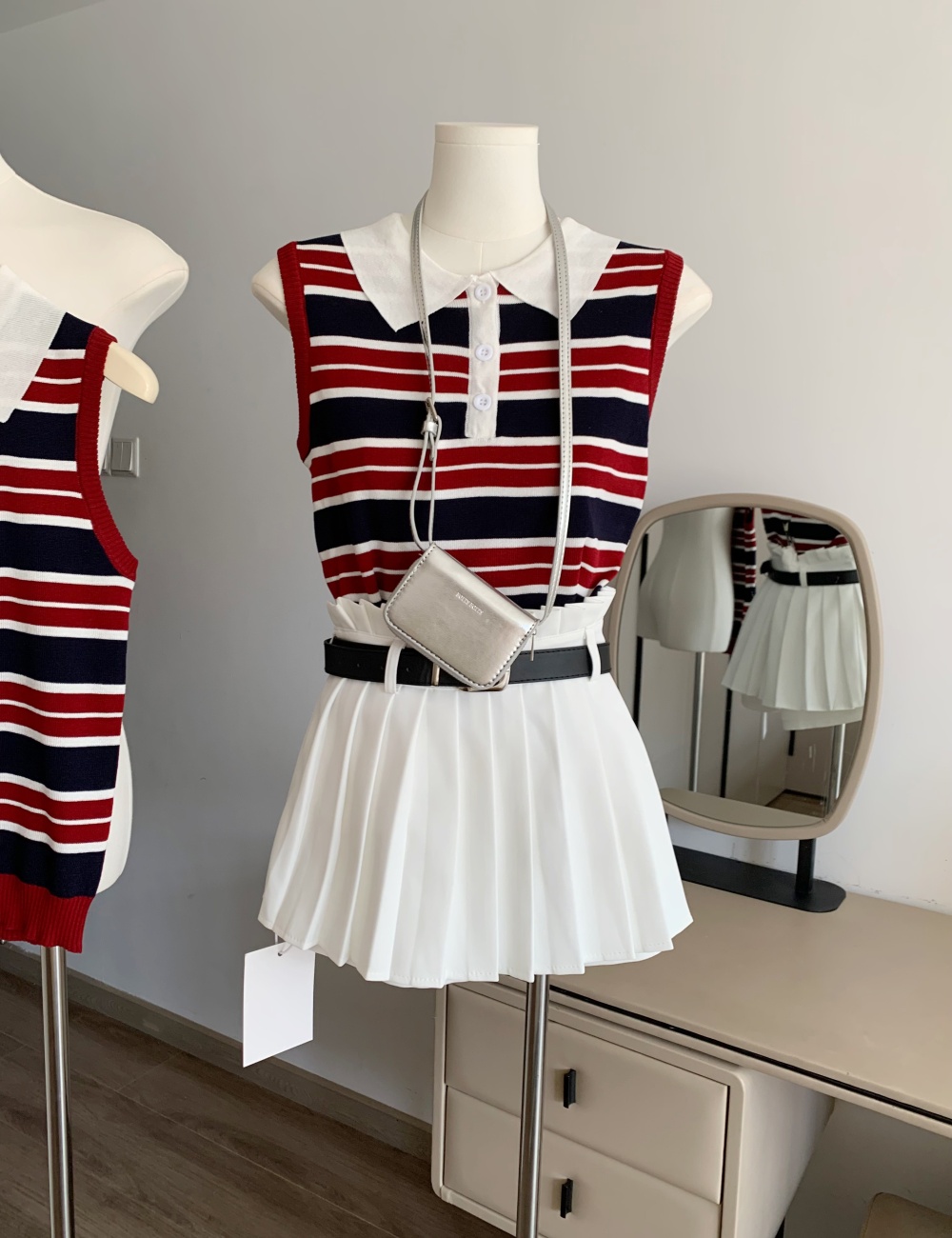 Wears outside summer skirt sling tops a set for women