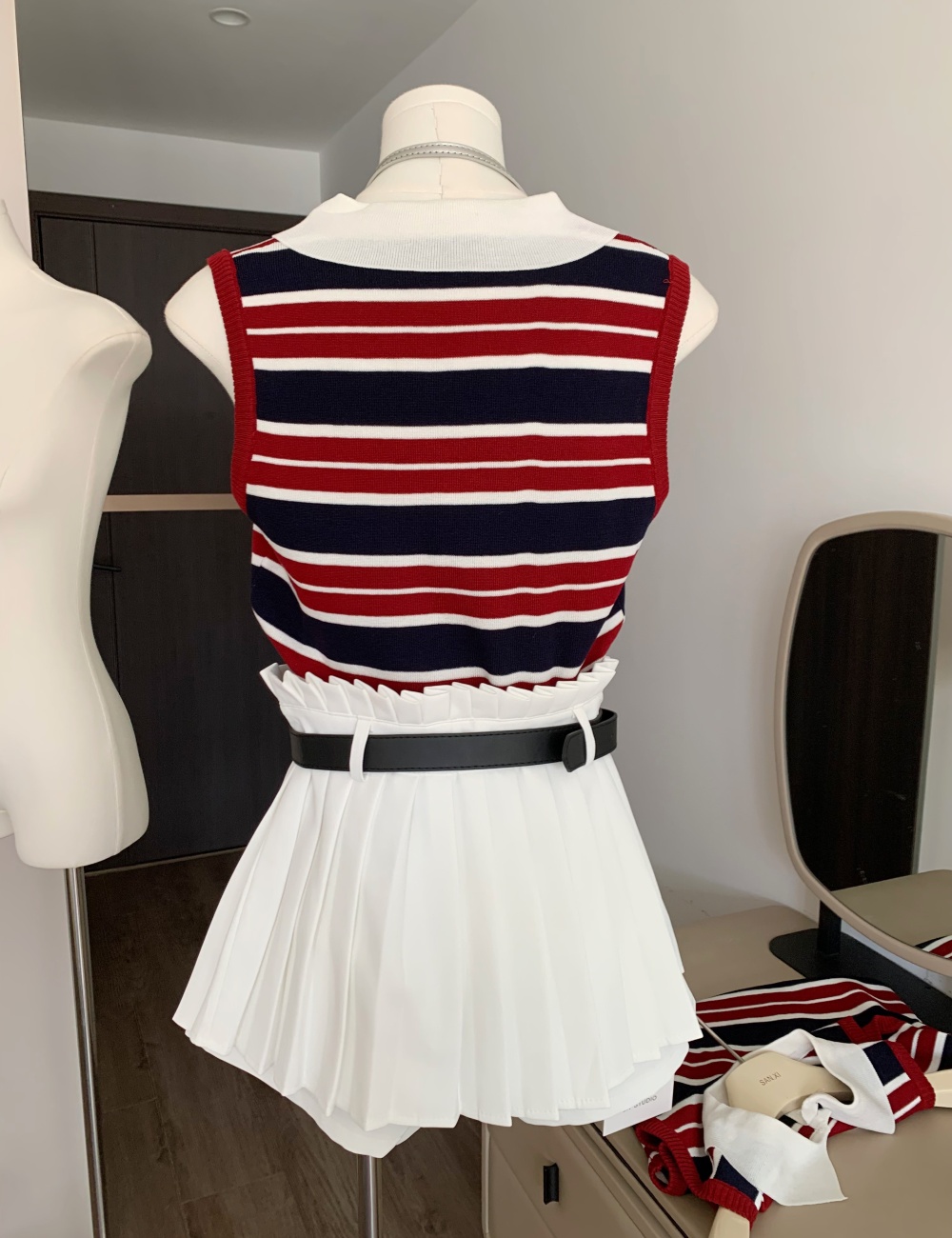 Wears outside summer skirt sling tops a set for women