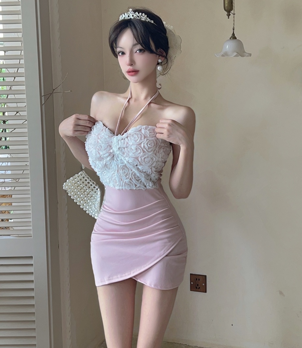 Spicegirl slim sexy tight splice Western style dress
