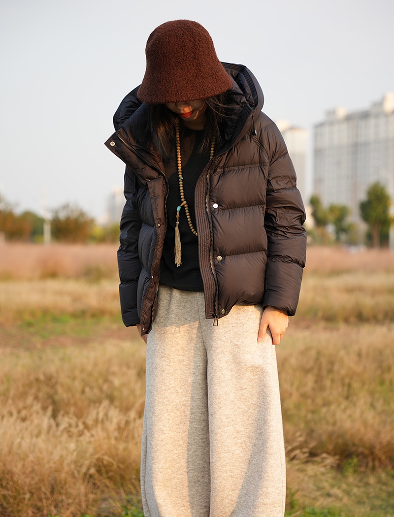 Slim thick down coat Korean style cotton coat for women