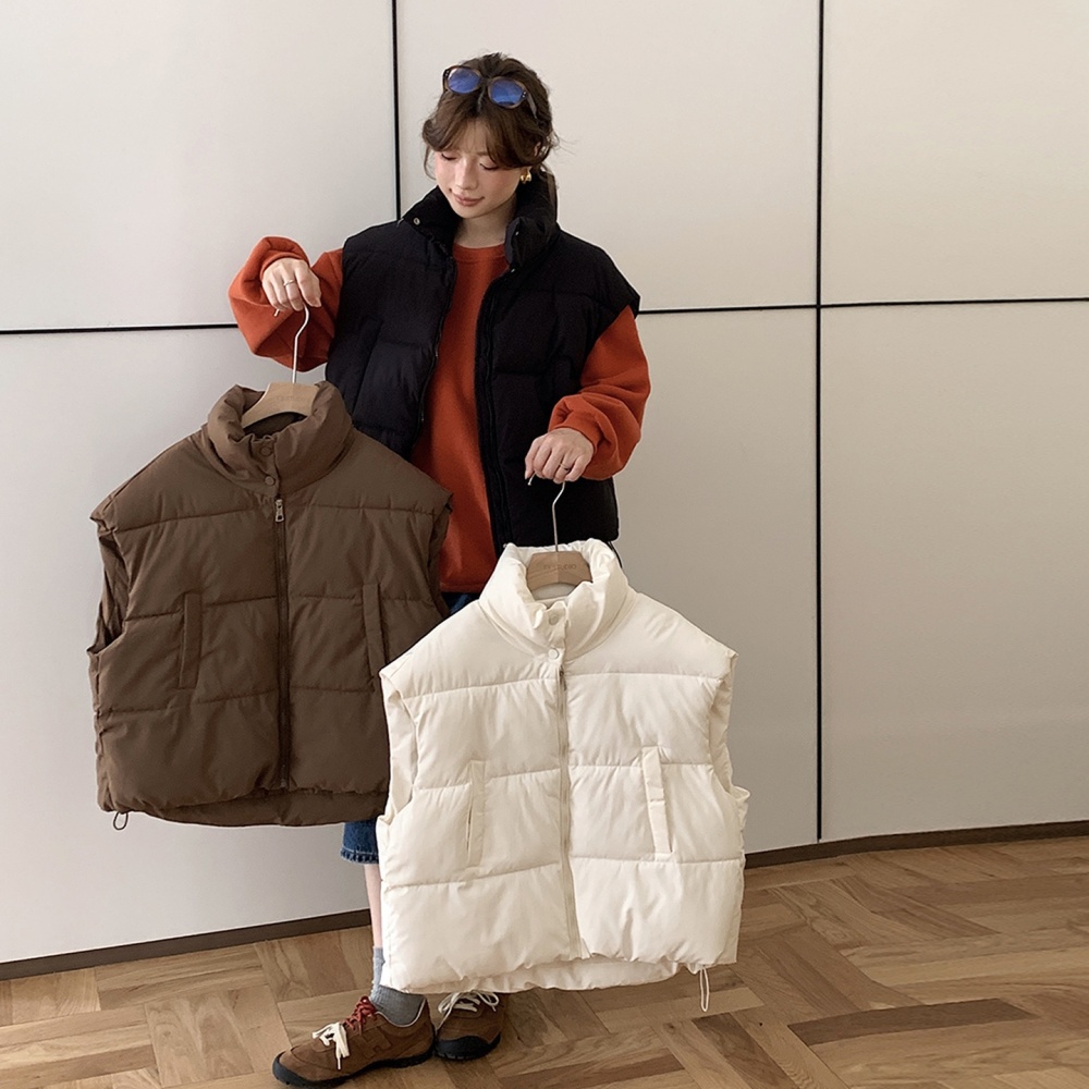 Korean style winter coat all-match vest for women