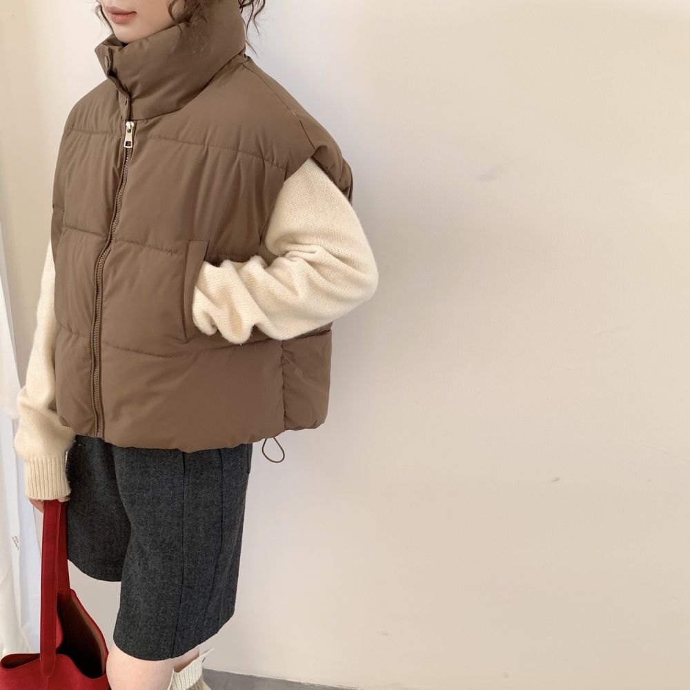 Korean style winter coat all-match vest for women