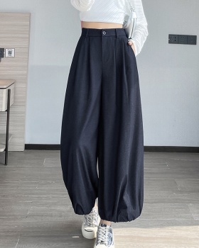 Casual nine tenths jeans high waist autumn business suit