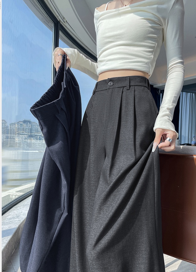 Casual nine tenths jeans high waist autumn business suit