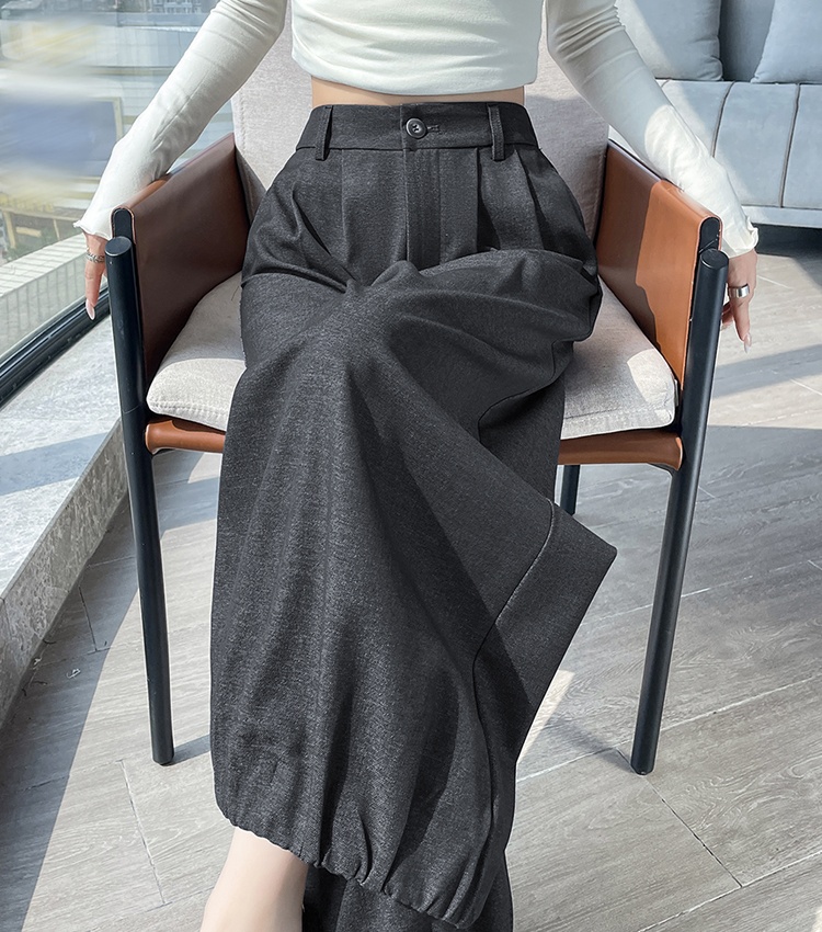 Casual nine tenths jeans high waist autumn business suit