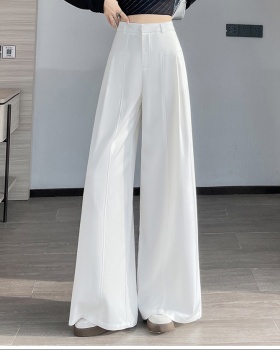 Slim straight wide leg pants Casual pants for women