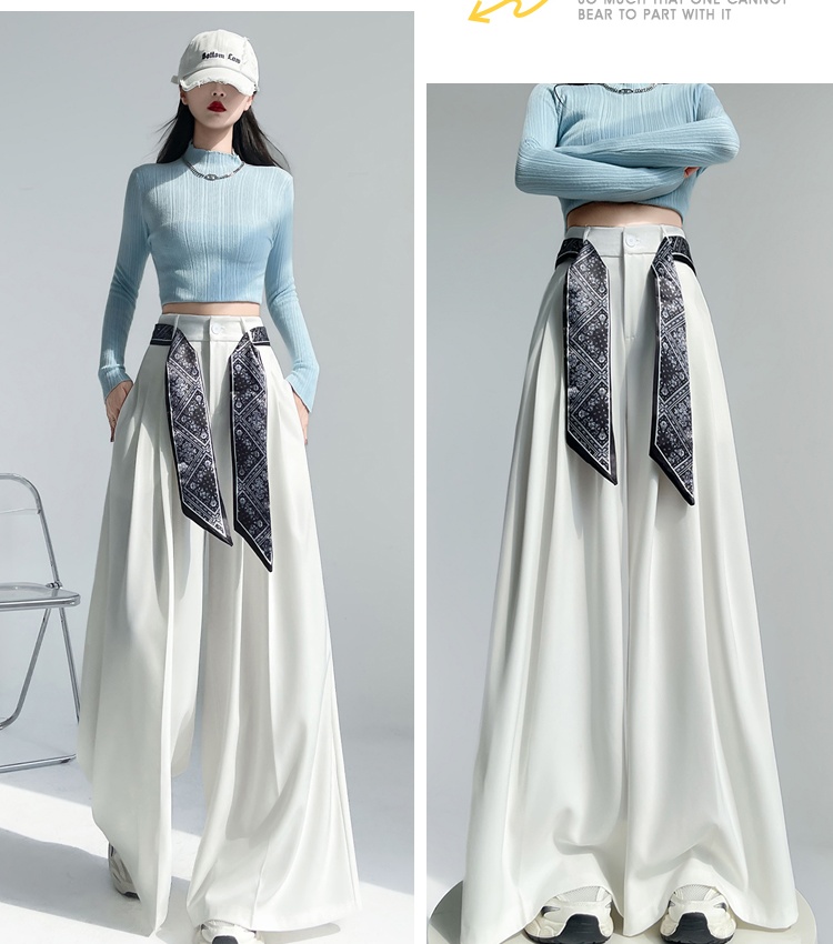 Autumn straight business suit loose pants for women