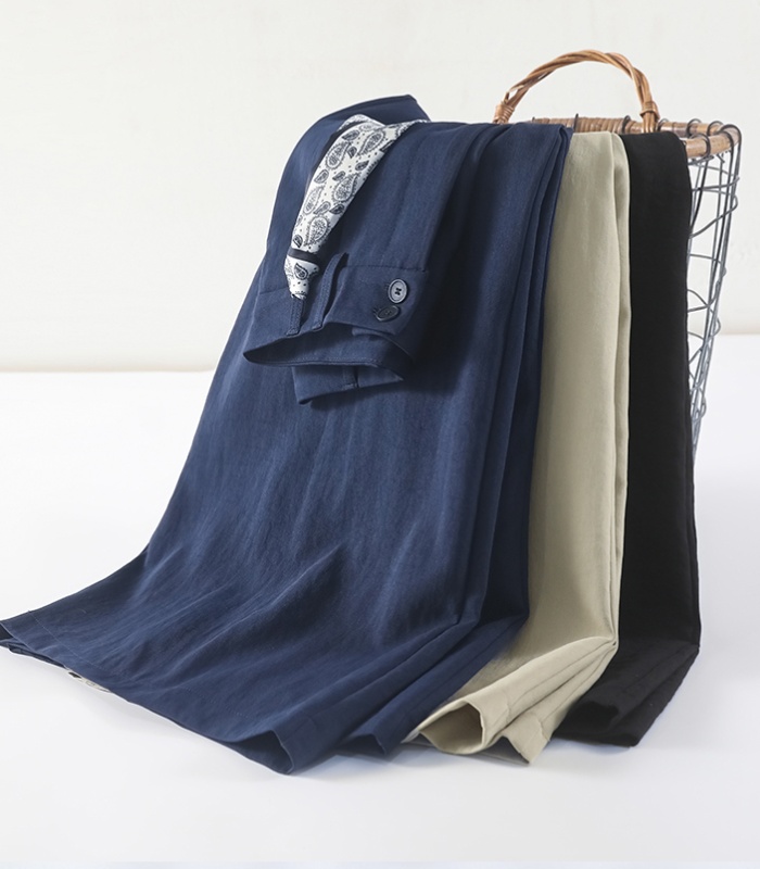 Straight autumn Casual scarves frenum high waist nine pants
