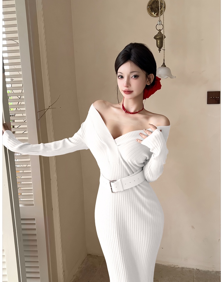 Ladies temperament overcoat red autumn dress for women