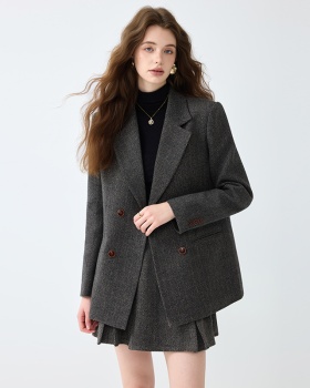 Temperament coat spring skirt a set for women