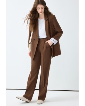Spring suit pants temperament coat 2pcs set for women