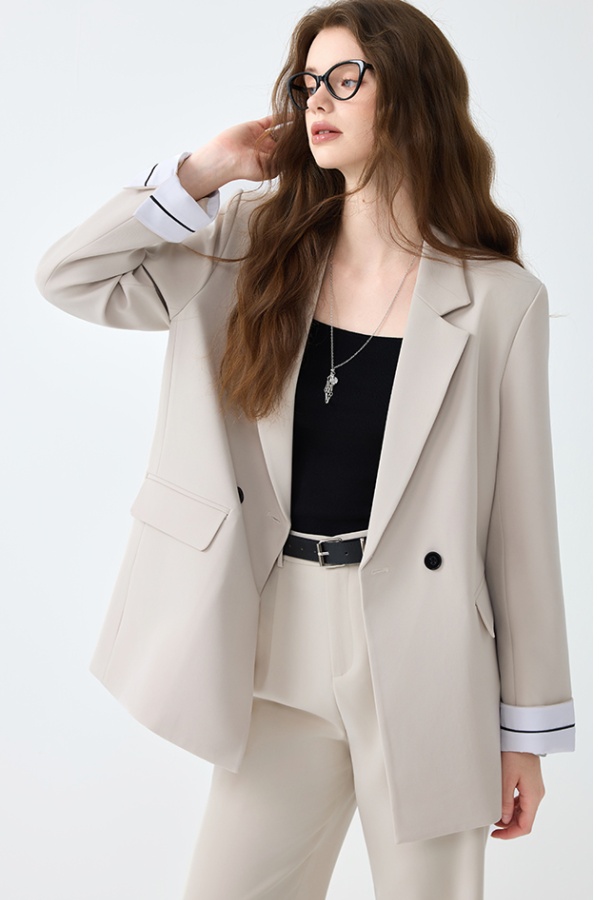 Spring suit pants temperament coat 2pcs set for women