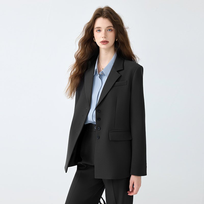 Temperament fashion suit pants spring coat 2pcs set