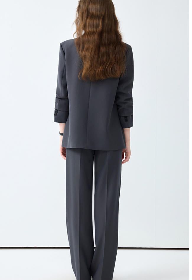 Temperament fashion suit pants spring coat 2pcs set