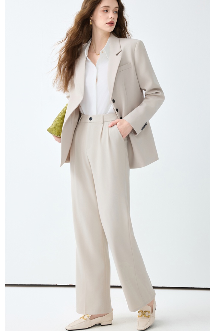 Temperament fashion suit pants spring coat 2pcs set