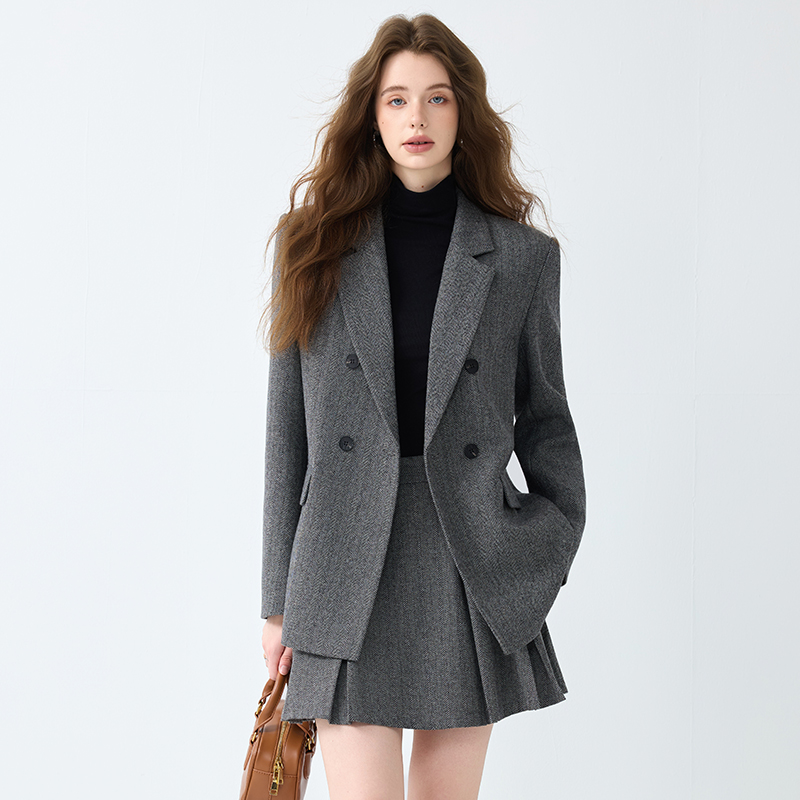 Temperament spring coat fashion business suit 2pcs set