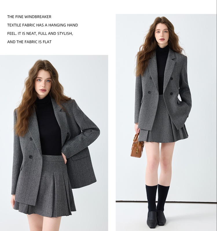 Temperament spring coat fashion business suit 2pcs set