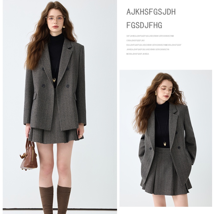 Temperament spring coat fashion business suit 2pcs set