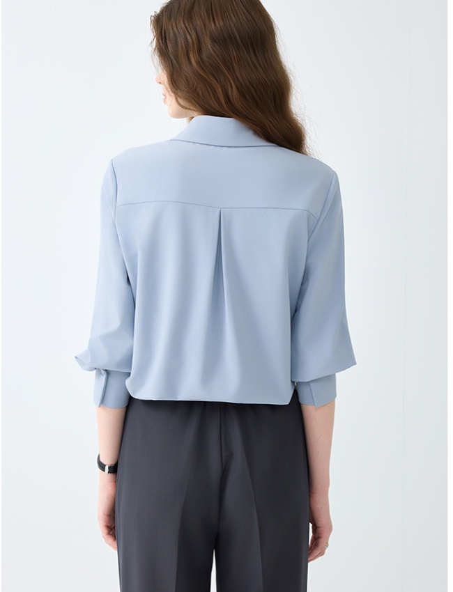 Spring and summer temperament uniform overalls shirt for women