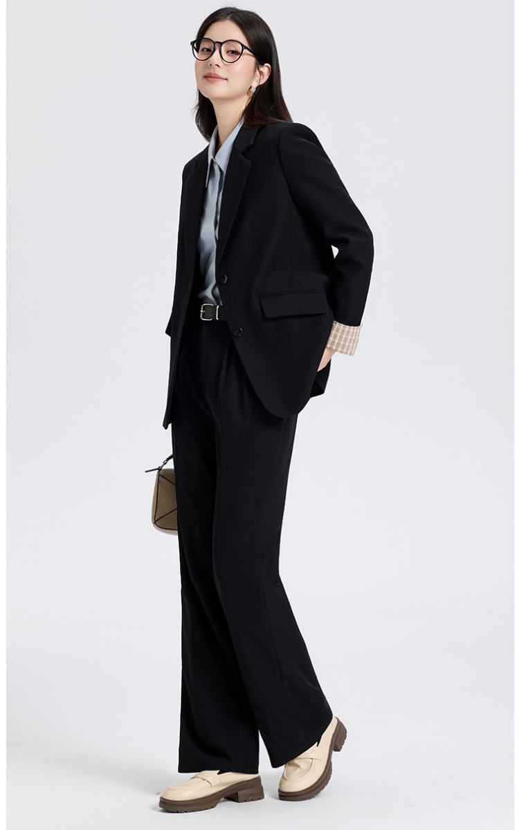 Temperament spring coat fashion suit pants 2pcs set
