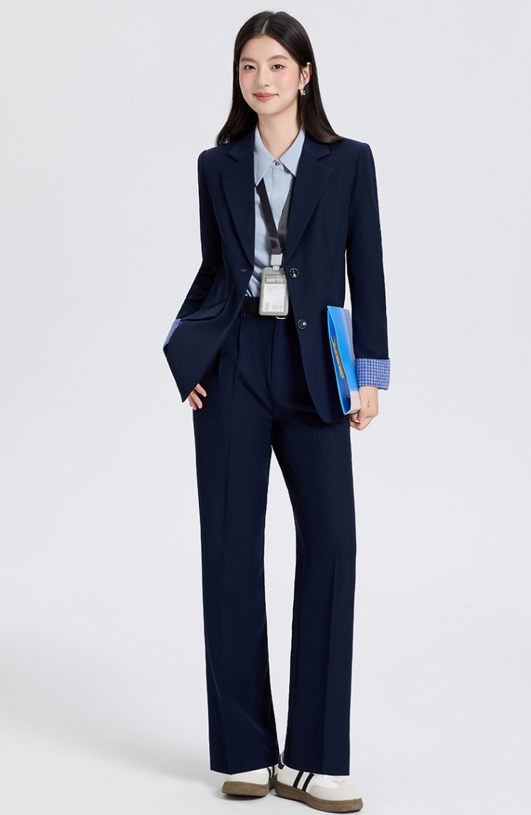 Temperament spring coat fashion suit pants 2pcs set