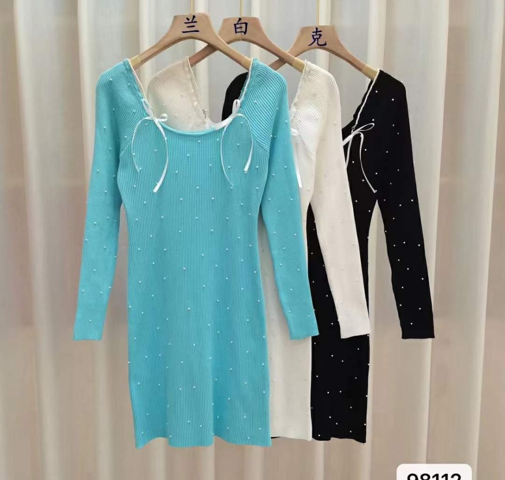Enticement knitted autumn artistic sweet dress