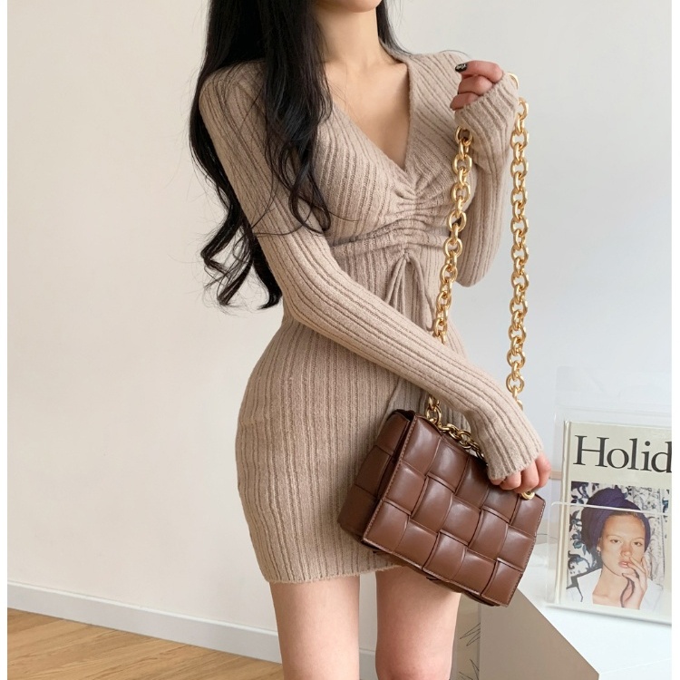 Ladies package hip tight T-back temperament enticement dress