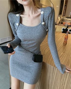 Thick retro bottoming package hip spicegirl dress for women