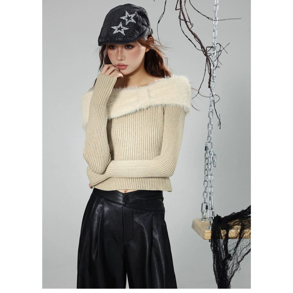 Enticement villus tops sexy spicegirl sweater