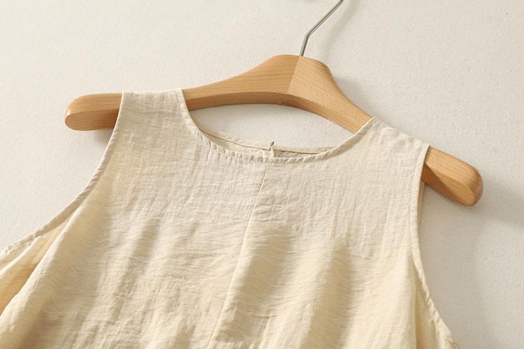 Summer lazy tops flax casual pants a set for women
