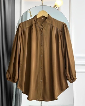 Western style shirt single-breasted tops for women