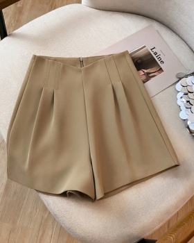 A-line high waist wide leg pants slim loose suit pants