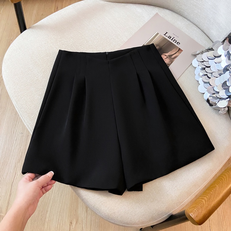 A-line high waist wide leg pants slim loose suit pants