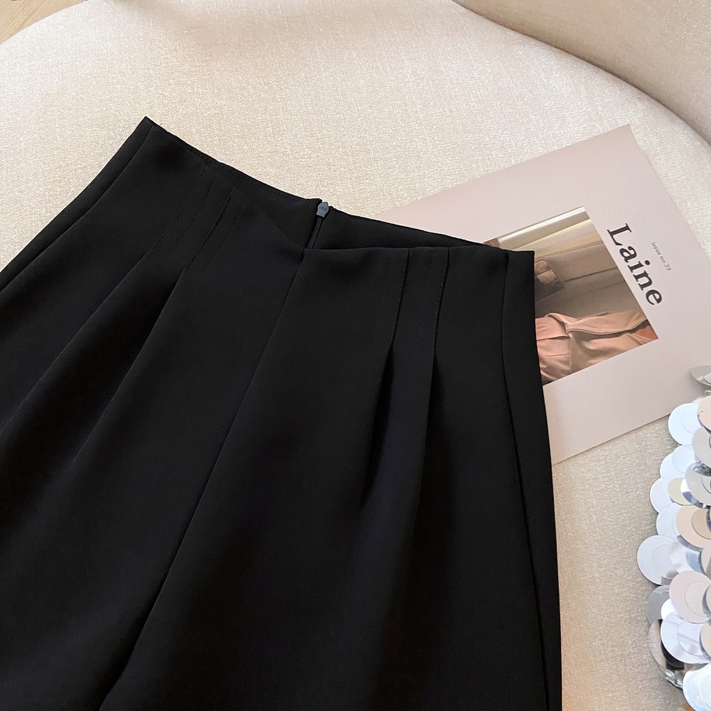 A-line high waist wide leg pants slim loose suit pants