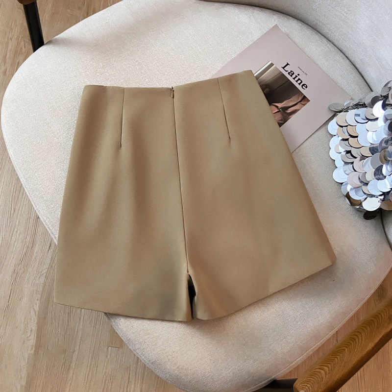 A-line high waist wide leg pants slim loose suit pants