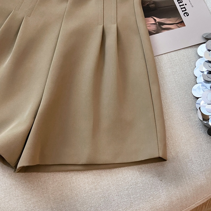 A-line high waist wide leg pants slim loose suit pants