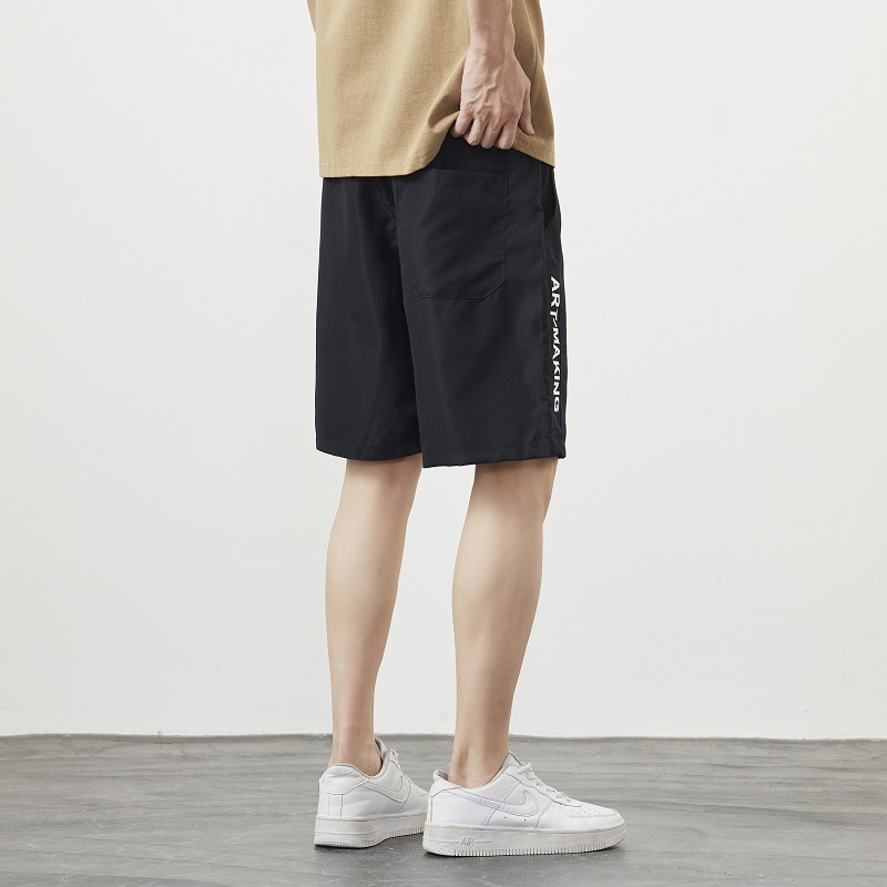 All-match Korean style summer ice silk shorts for men